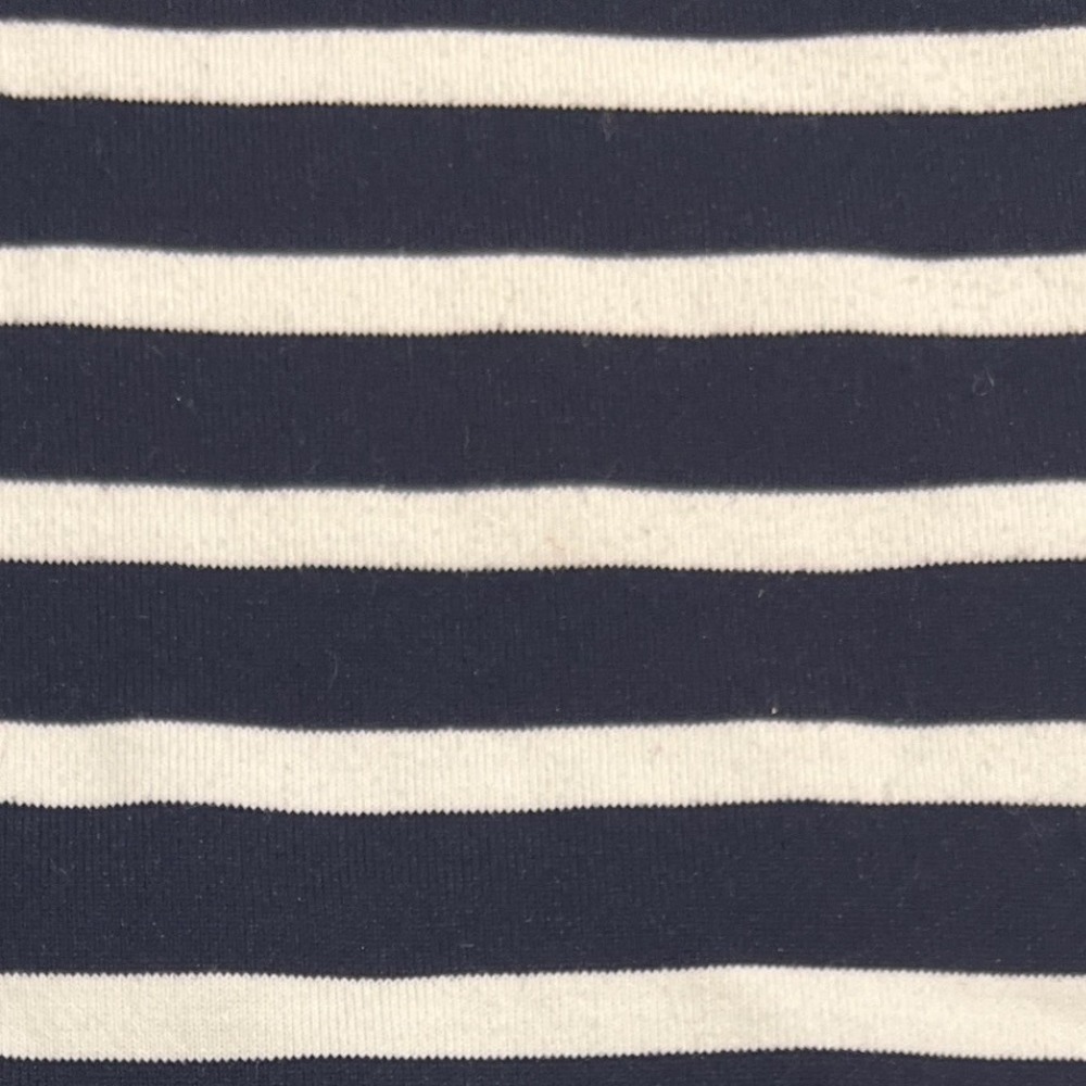 Saint James Navy and White Striped Long Sleeve Tee - Picture 3 of 8